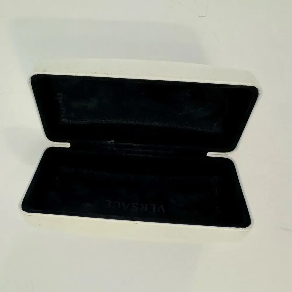 Versace Sunglasses Empty Case Replacement Hard Clam White